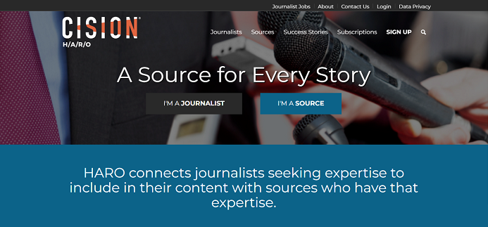 وب سایت haro برای ساحت لینک و ارتباط با متخصصین و خبرنگاران